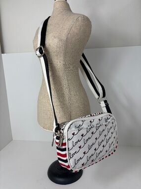 Brighton Love Scroll Canvas Crossbody Bag New Without Tags